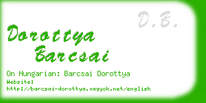 dorottya barcsai business card